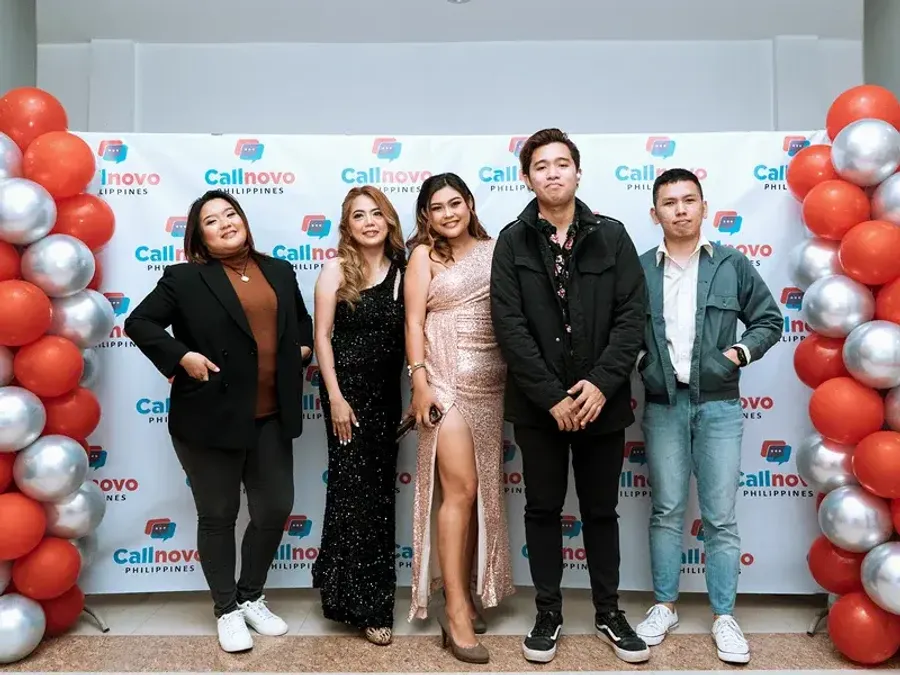 Callnovo Philippines team celebrating at a company event